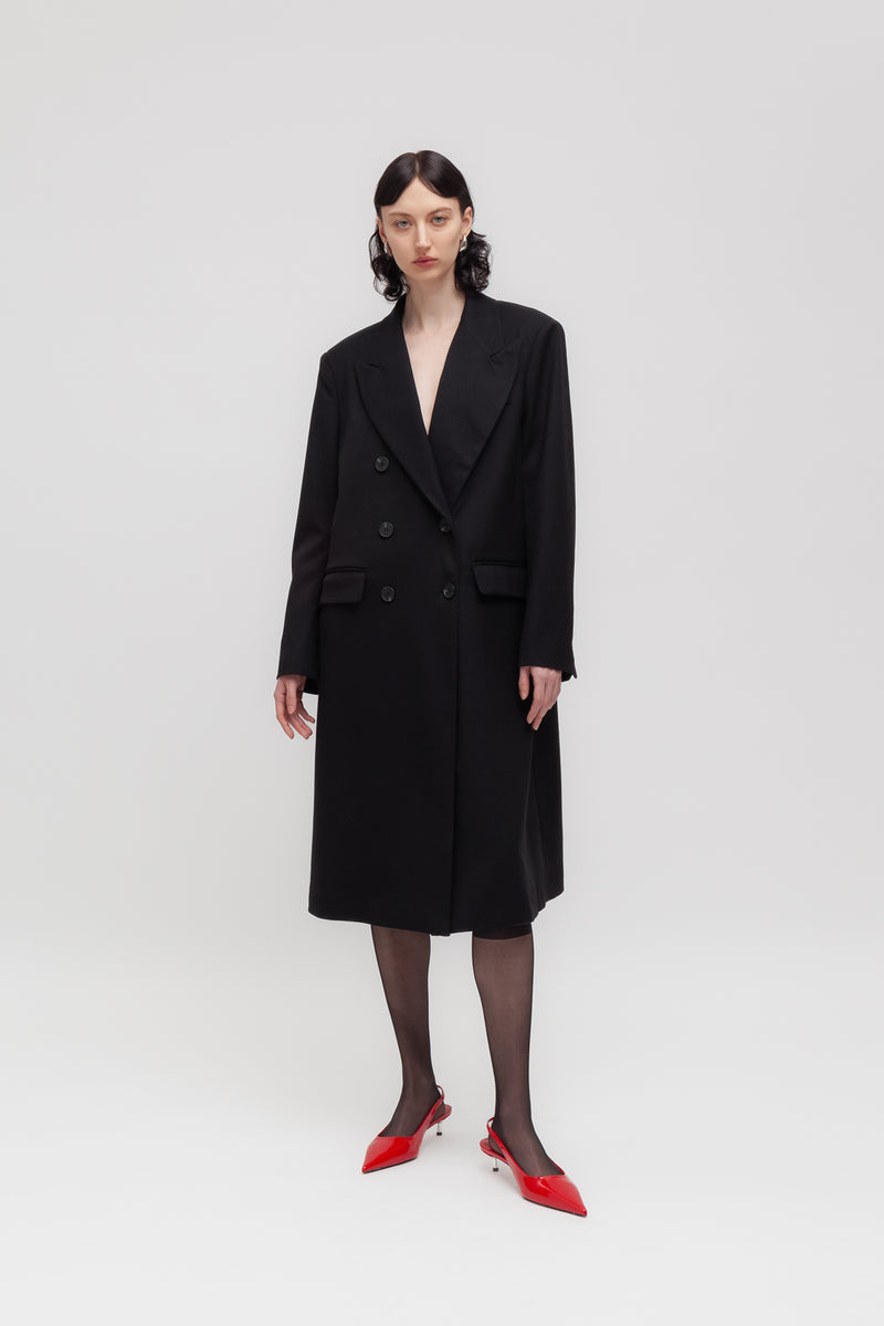 Weili Zheng Cappotto In Gabardina Con Ricamo Drago