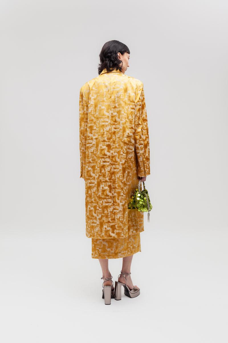 Weili Zheng Cappotto In Tessuto Broccato