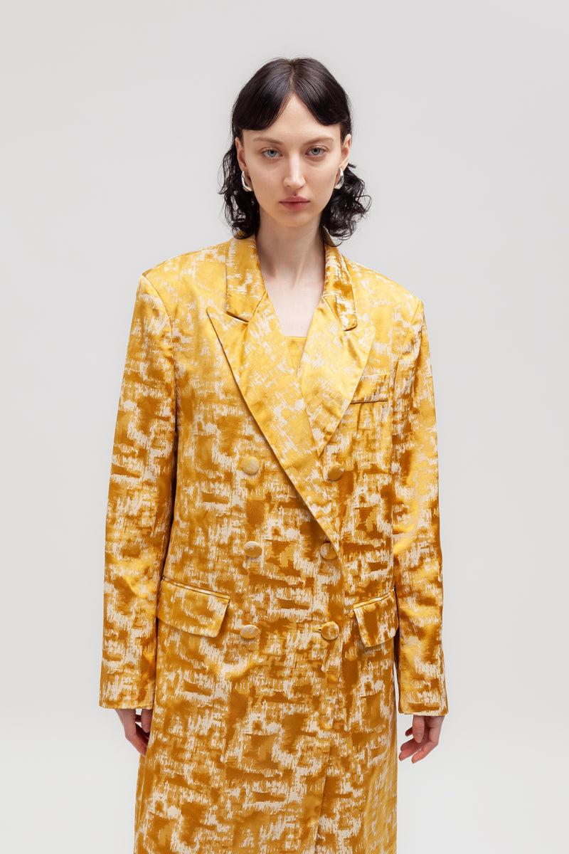 Weili Zheng Cappotto In Tessuto Broccato