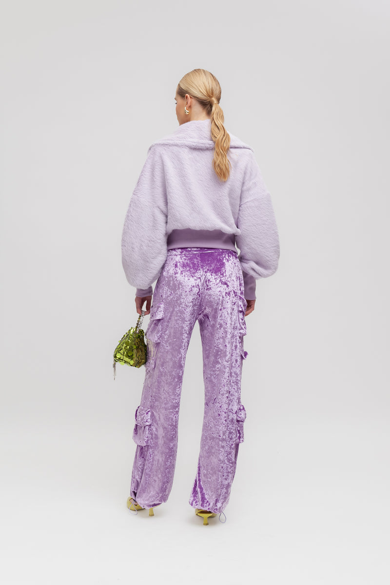 Weili Zheng Cardigan Furry Con Zip