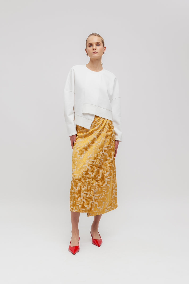 Weili Zheng Felpa Con Fondo Asimmetrico