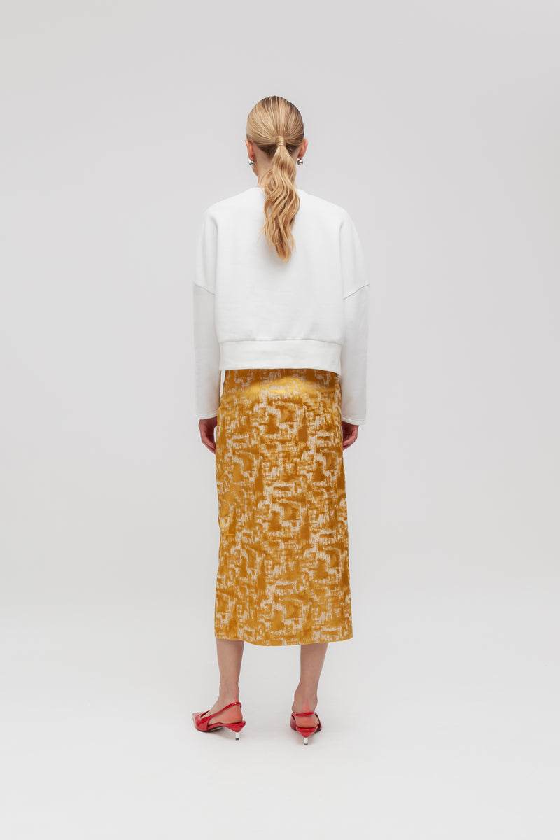 Weili Zheng Felpa Con Fondo Asimmetrico