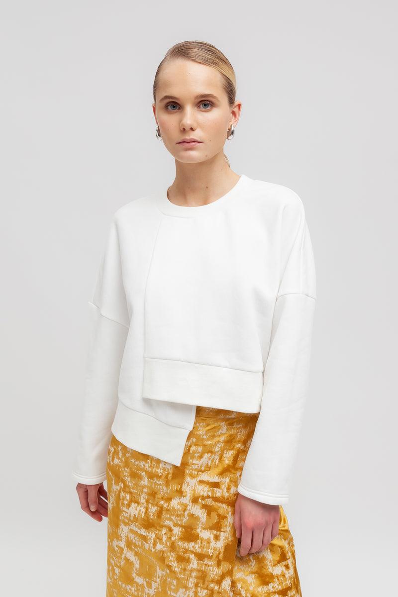 Weili Zheng Felpa Con Fondo Asimmetrico