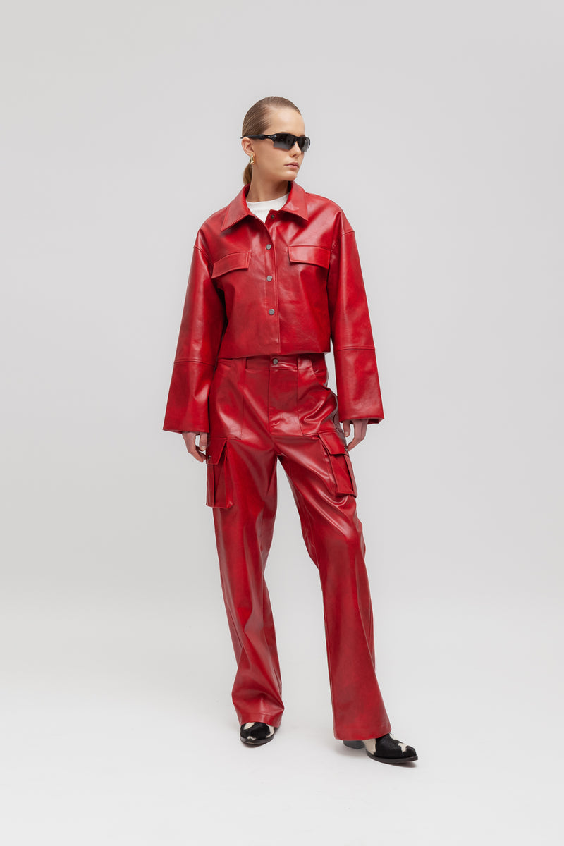 Weili Zheng Giacca Corta In Ecopelle