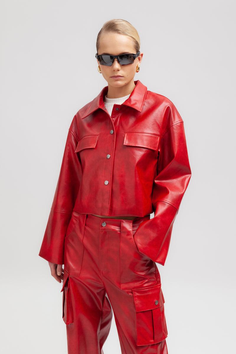 Weili Zheng Giacca Corta In Ecopelle