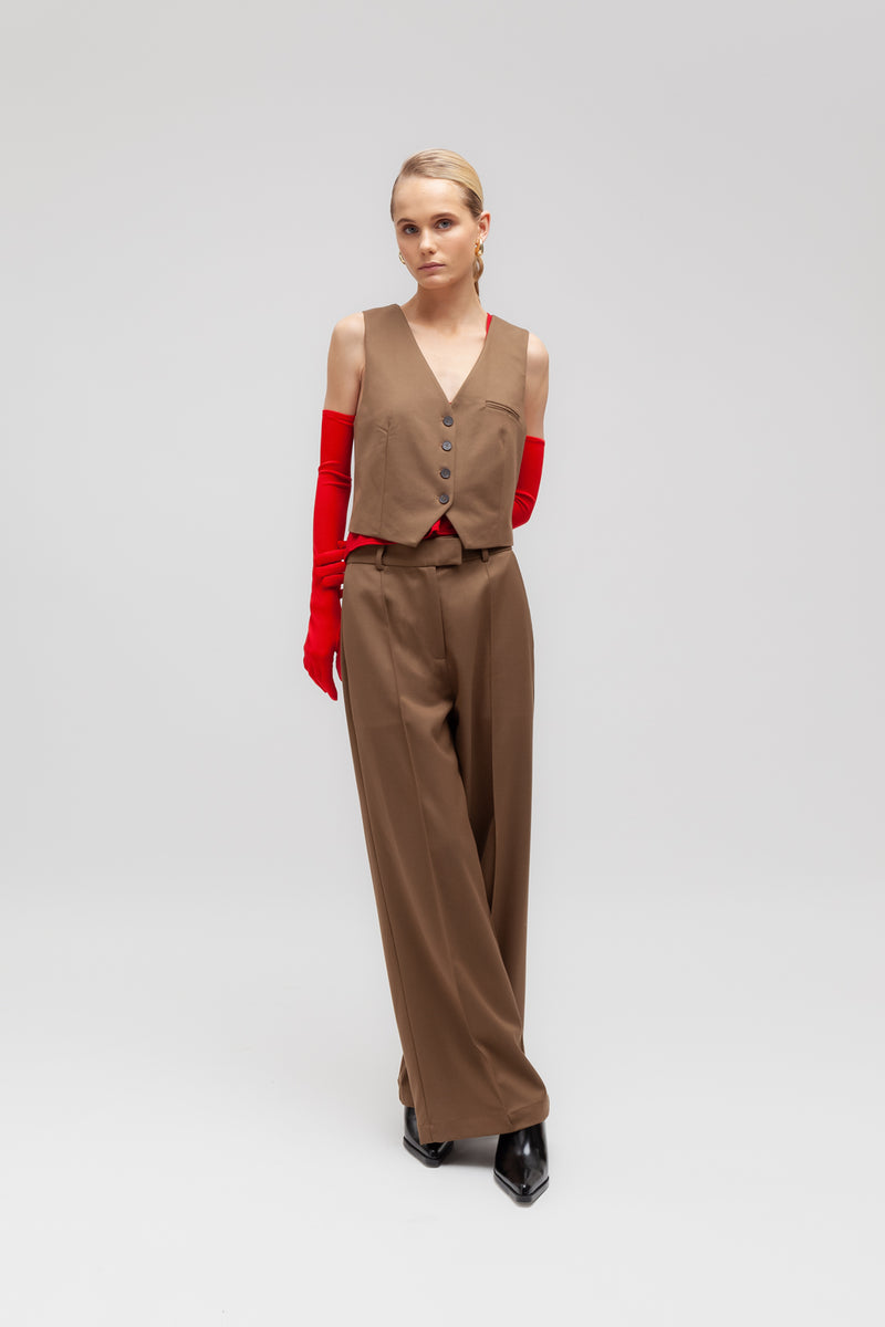 Weili Zheng Gilet Classico In Gabardina