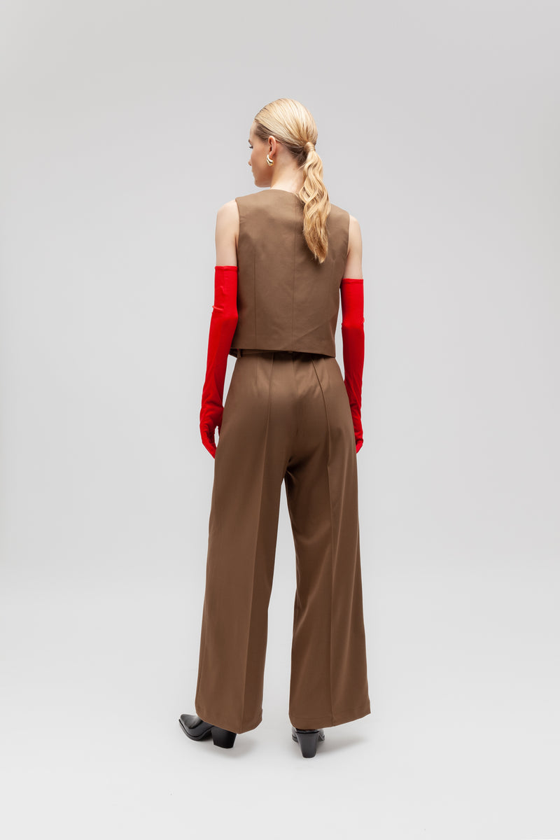 Weili Zheng Gilet Classico In Gabardina