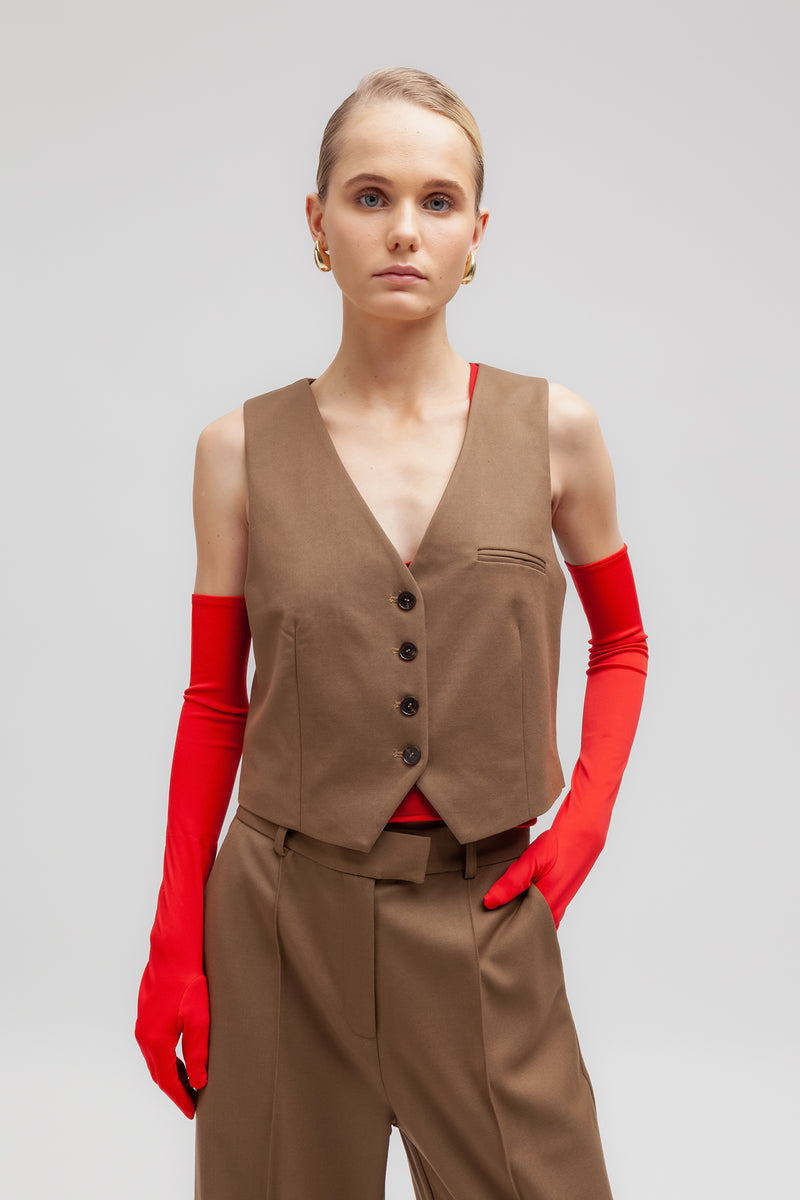 Weili Zheng Gilet Classico In Gabardina