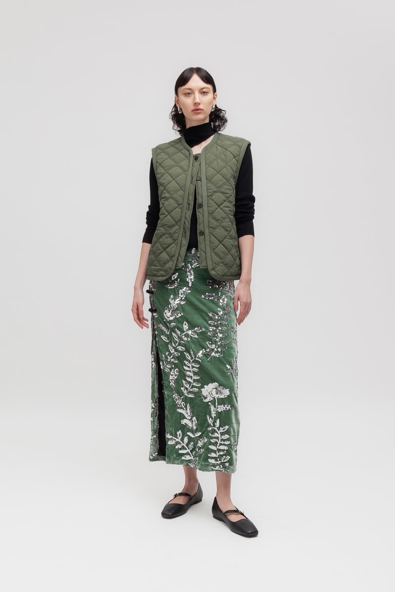 Weili Zheng Gilet Trapuntato In Nylon