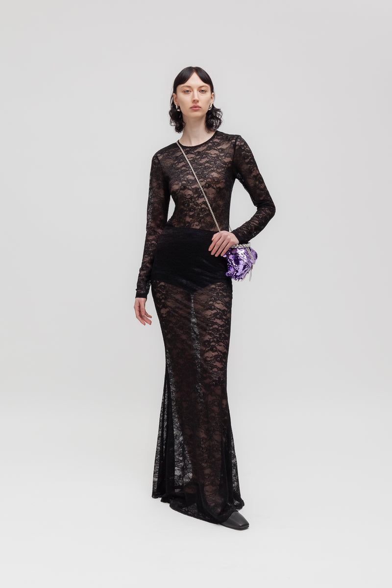 Weili Zheng Gonna Lunga In Pizzo