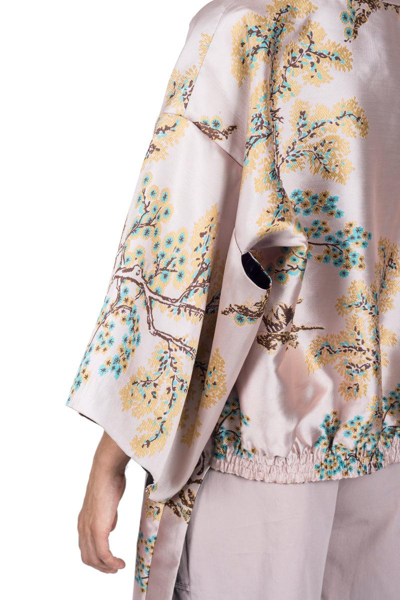 Weili Zheng Kimono Bomber Broccato