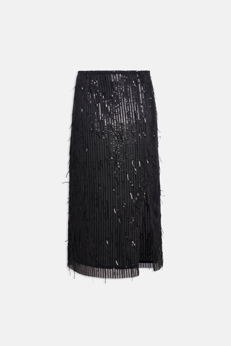 Weili Zheng Longuette In Paillette Sfrangiata