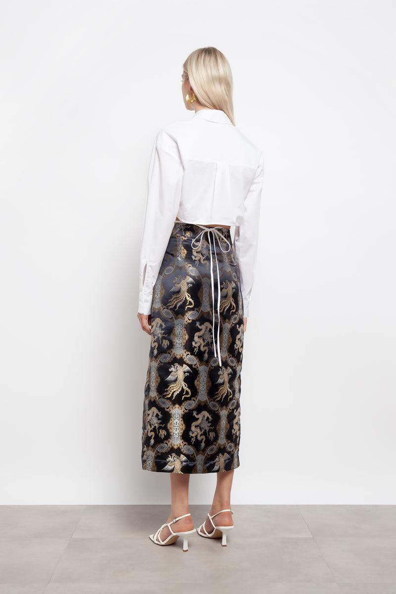 Weili Zheng Longuette In Tessuto Broccato