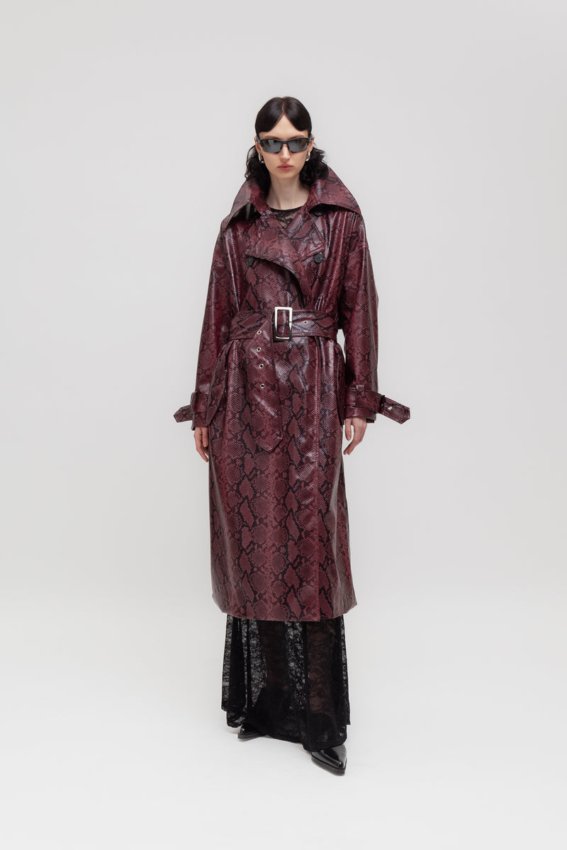 Weili Zheng Maxi Trench Pitonato