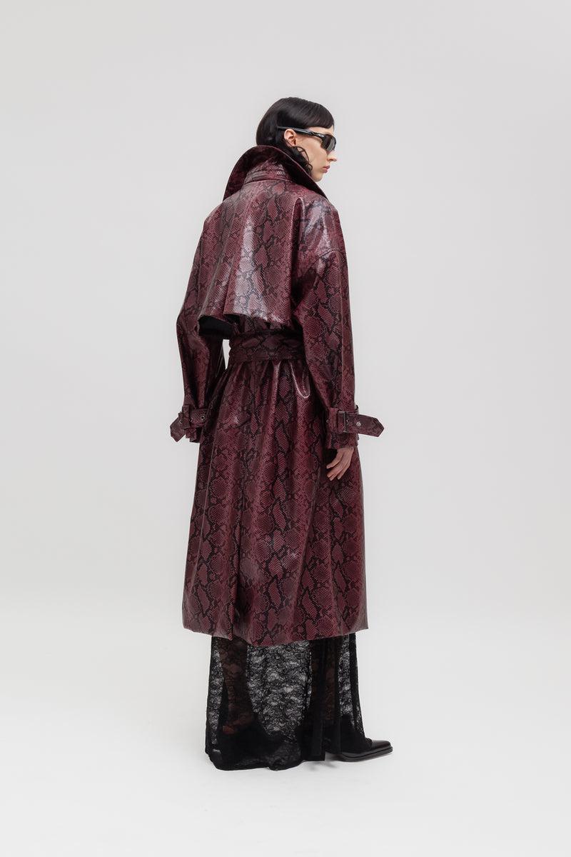 Weili Zheng Maxi Trench Pitonato