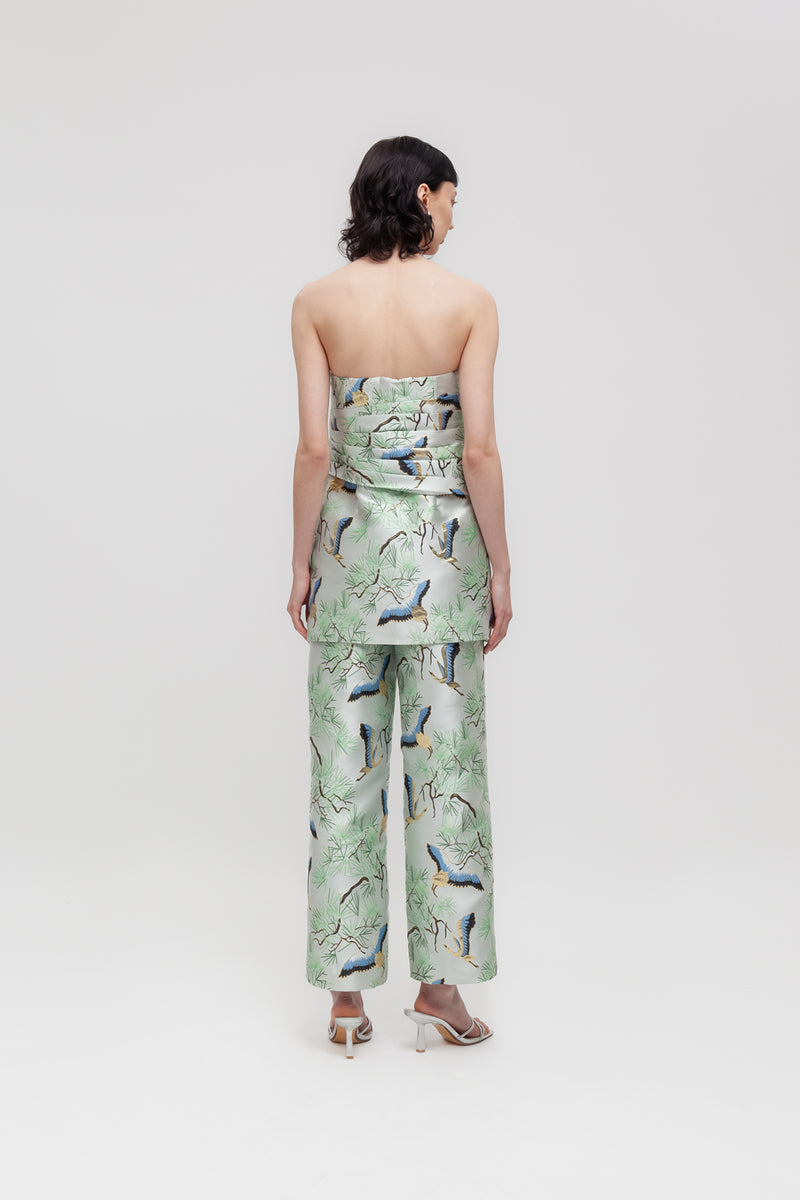 Weili Zheng Mini Abito In Broccato