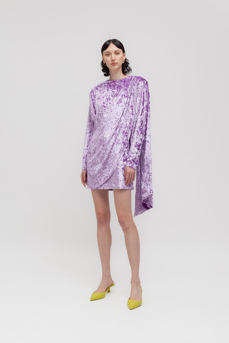 Weili Zheng Mini Abito In Velluto