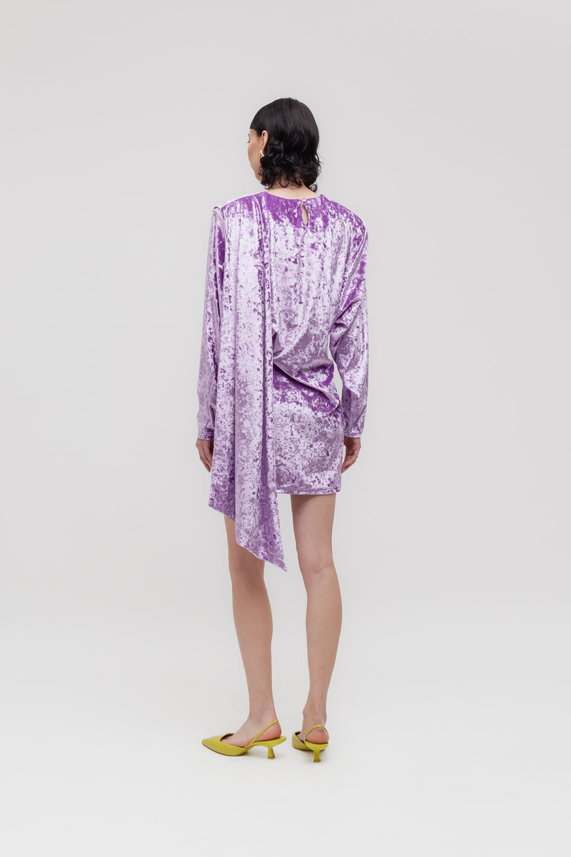 Weili Zheng Mini Abito In Velluto