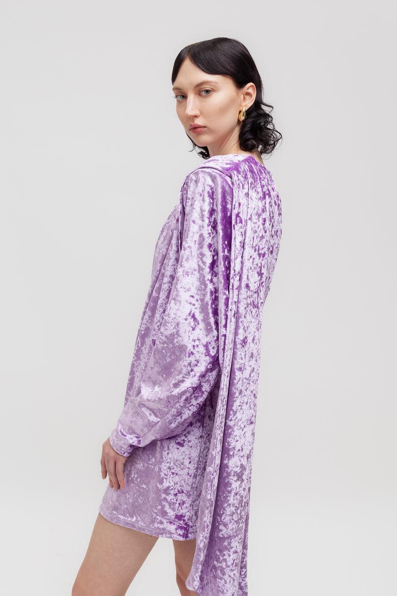 Weili Zheng Mini Abito In Velluto