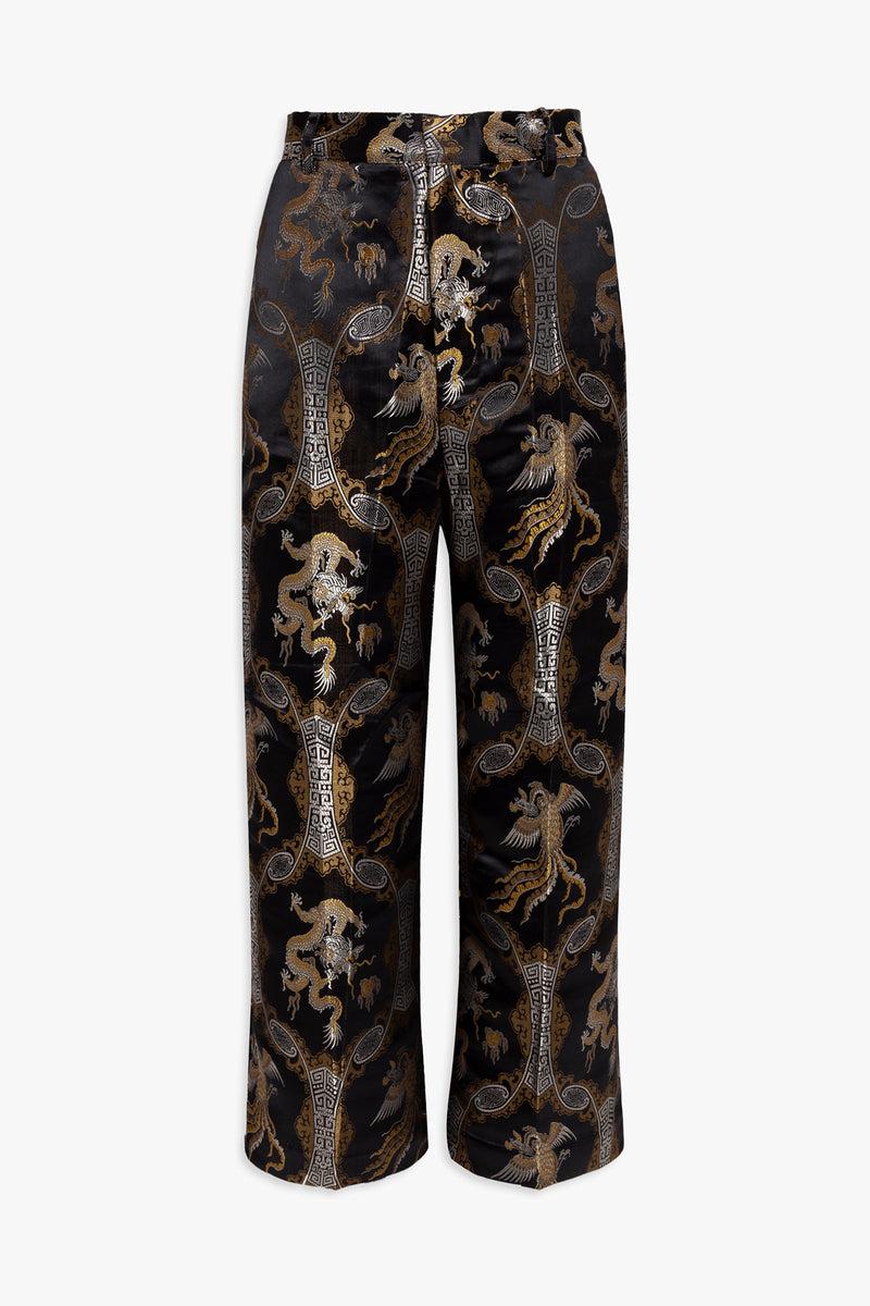 Weili Zheng Pantalone A Palazzo In Broccato