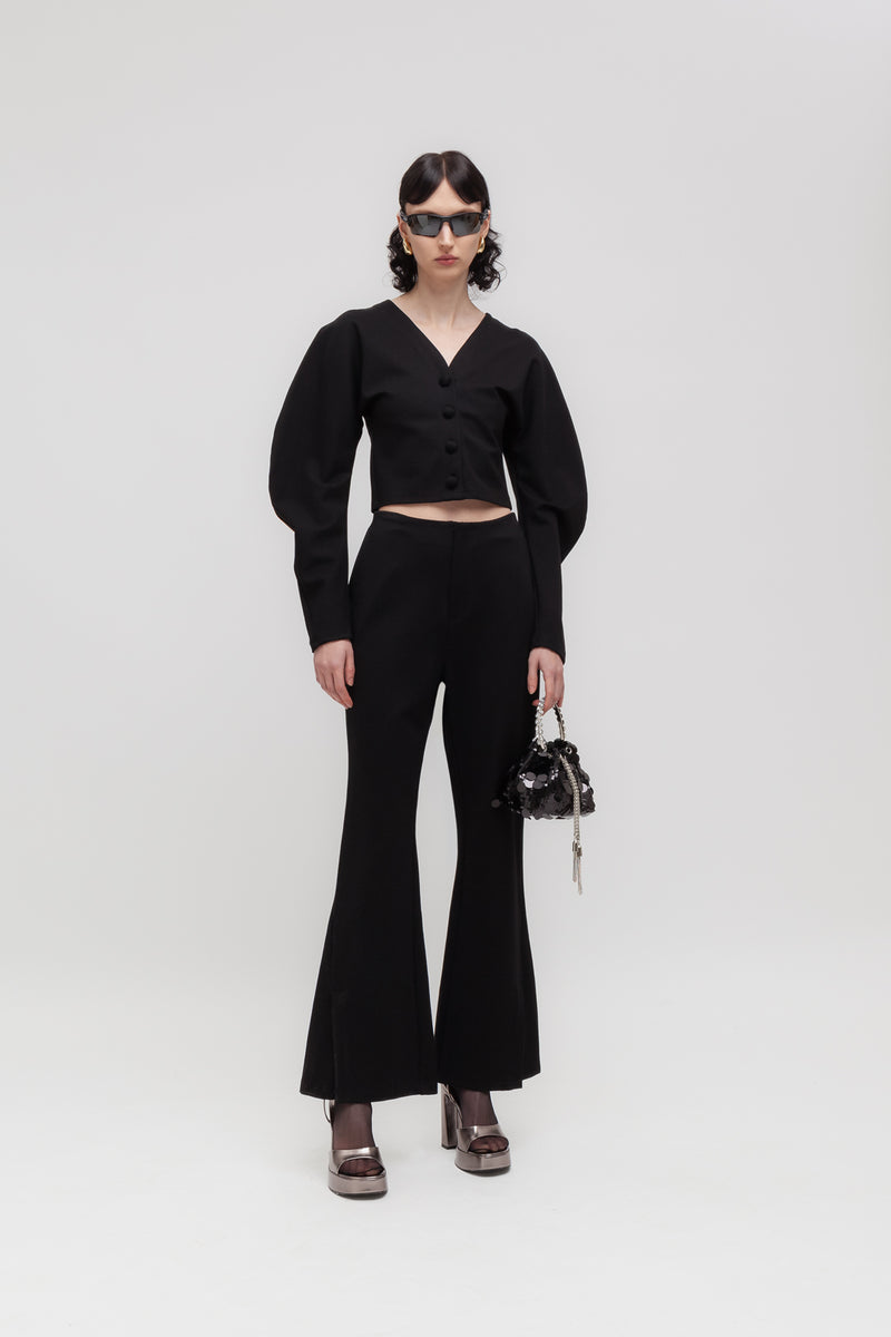 Weili Zheng Pantalone A Zampa In Punto Milano