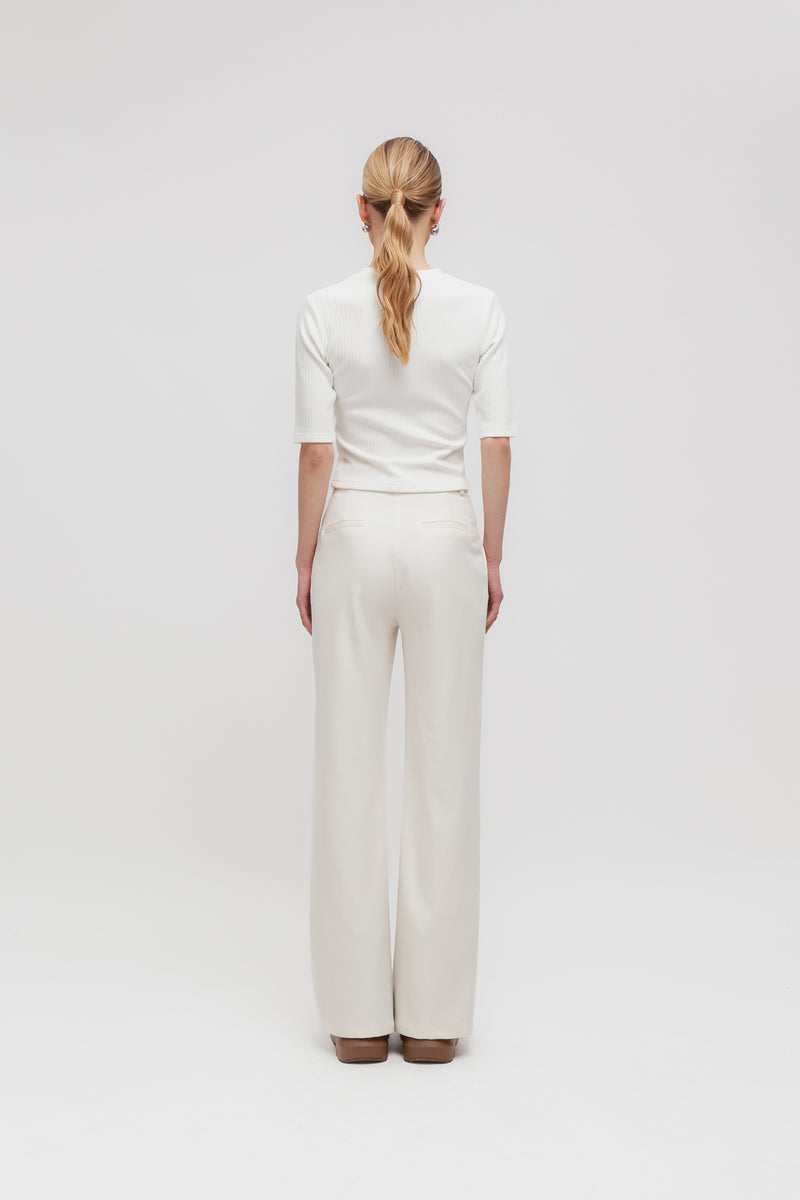 Weili Zheng Pantalone Flare In Gabardina