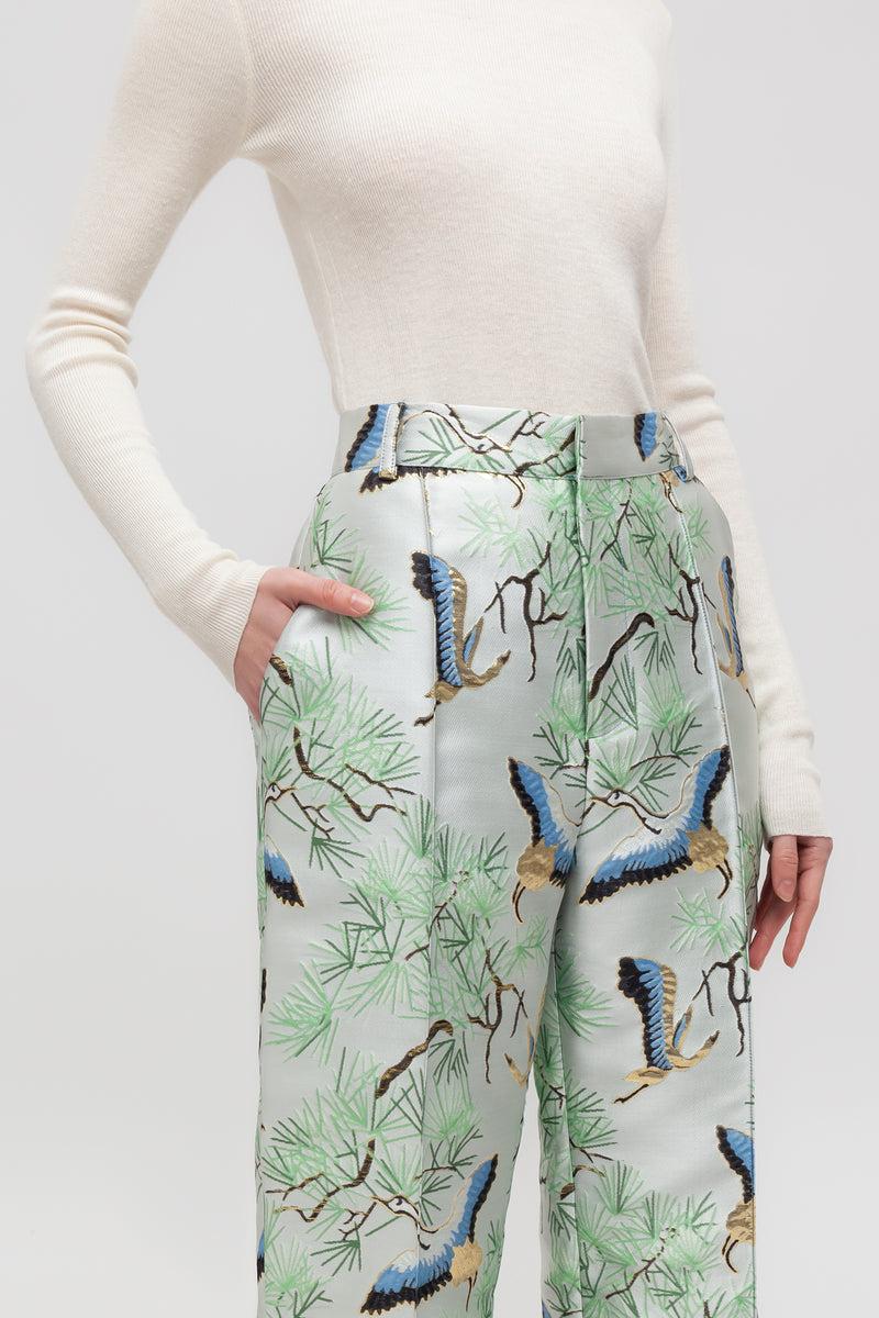 Weili Zheng Pantalone In Broccato