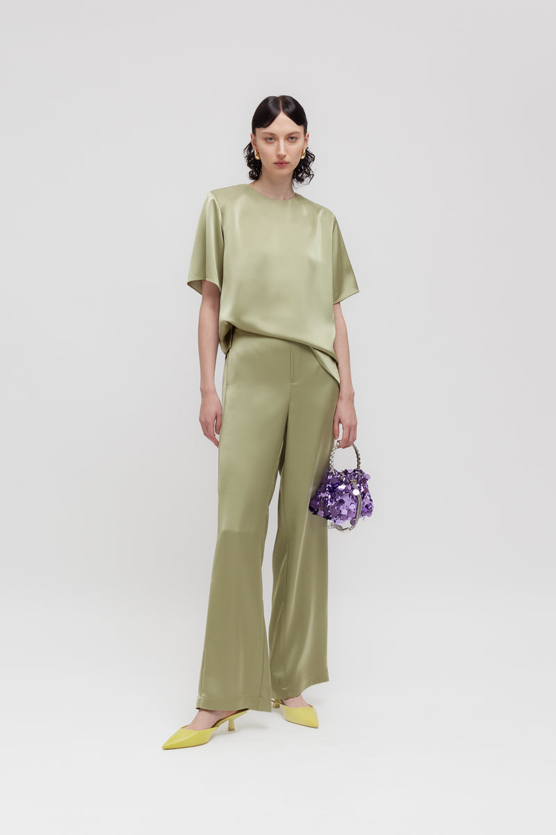 Weili Zheng Pantalone In Satin