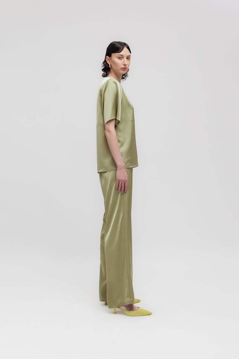 Weili Zheng Pantalone In Satin