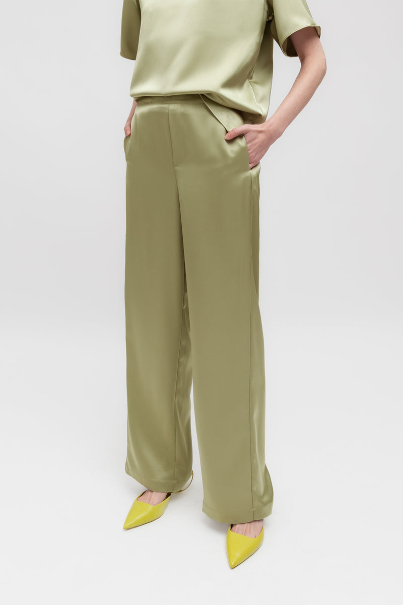 Weili Zheng Pantalone In Satin