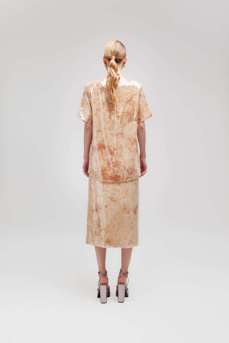 Weili Zheng T-shirt In Paillettes