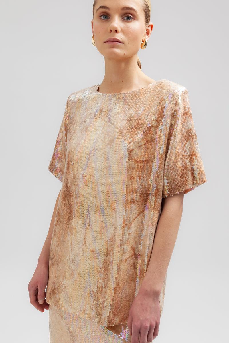 Weili Zheng T-shirt In Paillettes