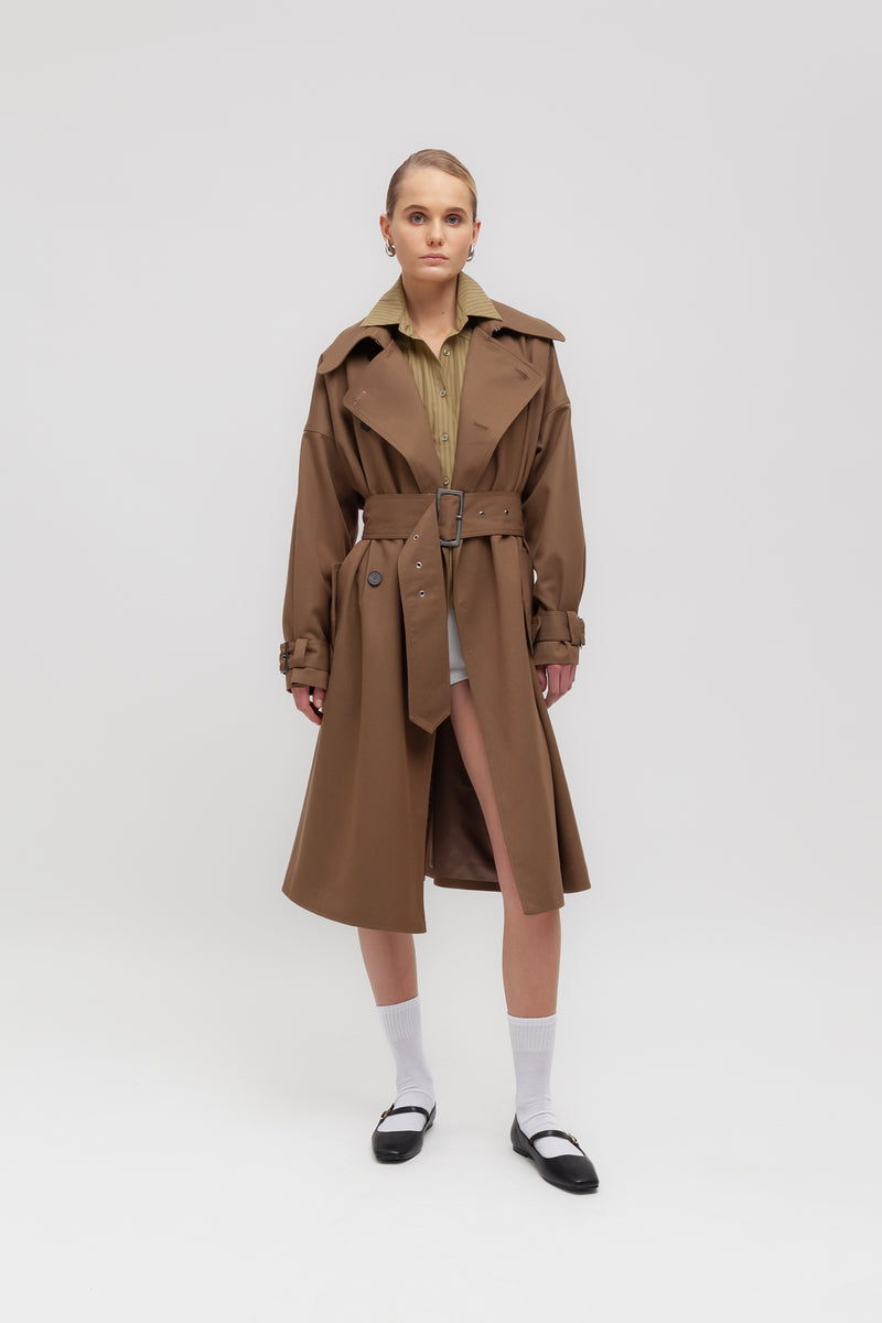 Weili Zheng Trench In Gabardina