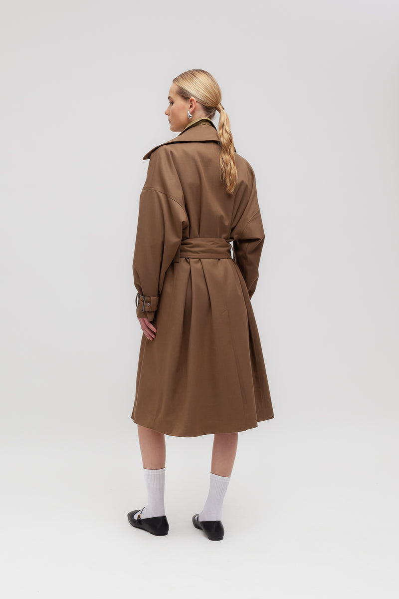 Weili Zheng Trench In Gabardina