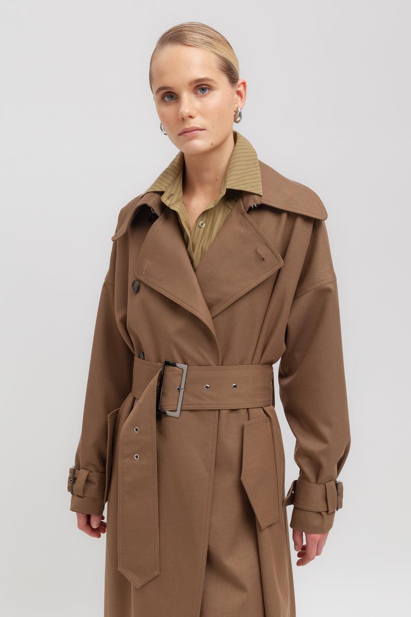 Weili Zheng Trench In Gabardina