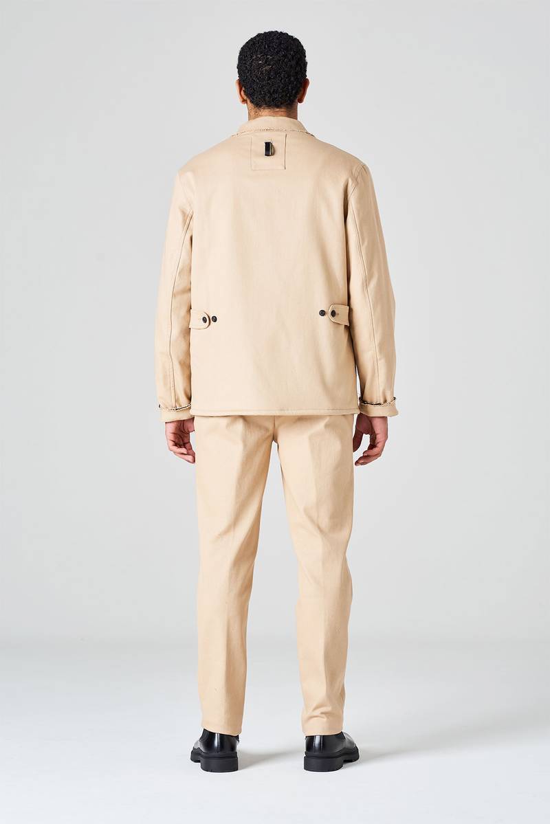 White Sand Over Shirt Regular Fit In Bull Denim Di Cotone