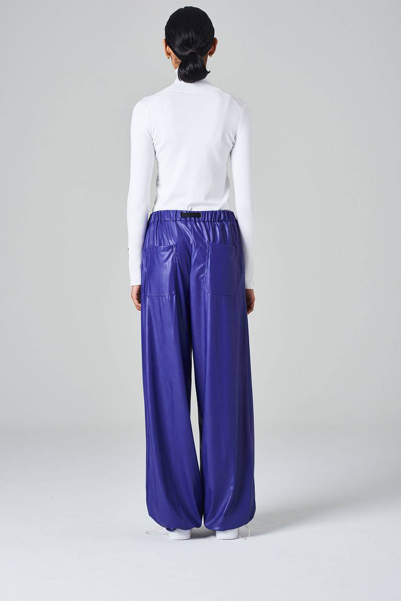 White Sand Pantalone A Gamba Dritta Stringibile Con Laccio