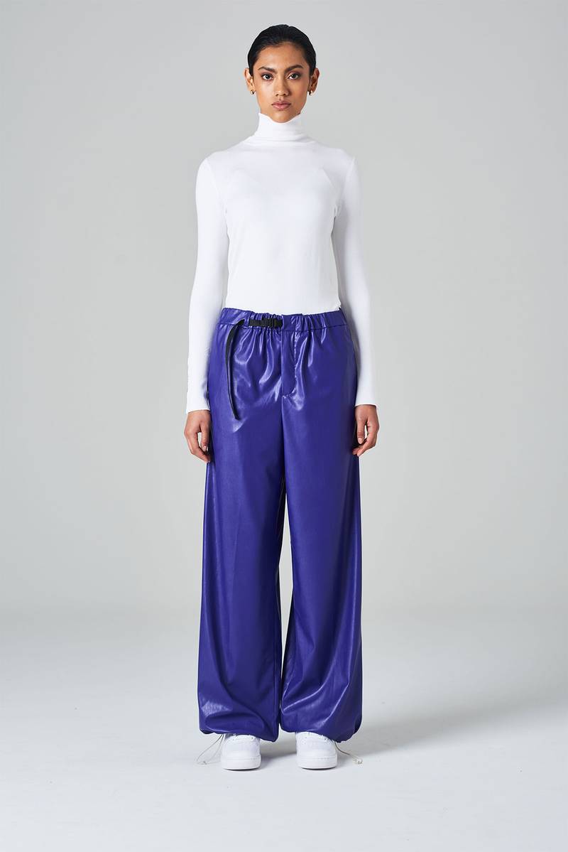 White sand Pantalone a gamba dritta stringibile con laccio