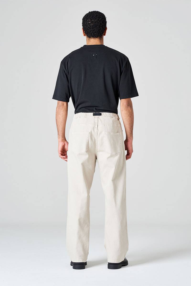 White Sand Pantalone Cinque Tasche In Bull Denim Di Cotone