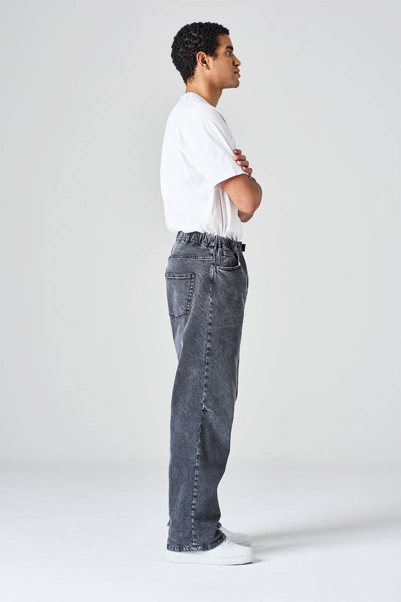 White Sand Pantalone Cinque Tasche In Denim Cimosato