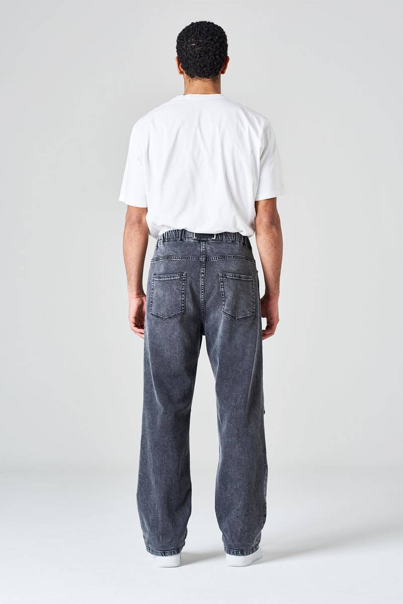 White Sand Pantalone Cinque Tasche In Denim Cimosato