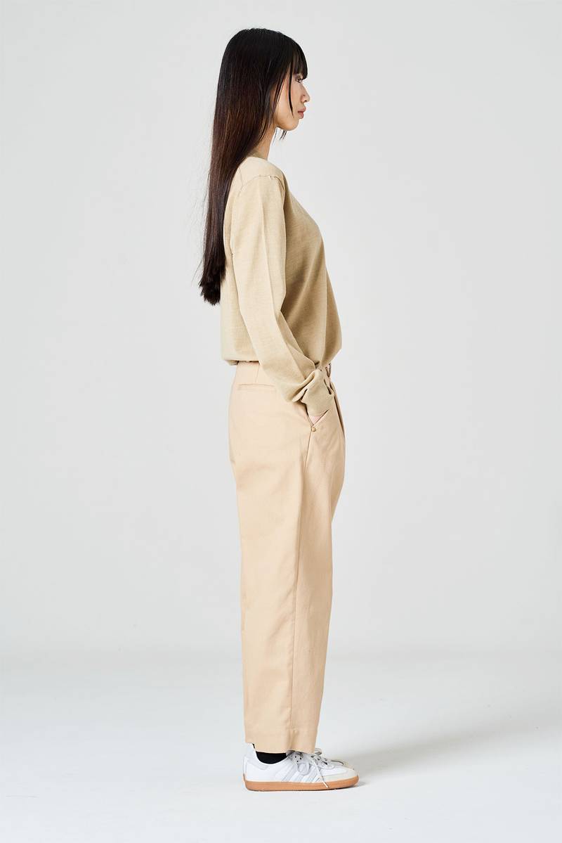 White Sand Pantalone Gamba Dritta In Bull Denim Di Cotone