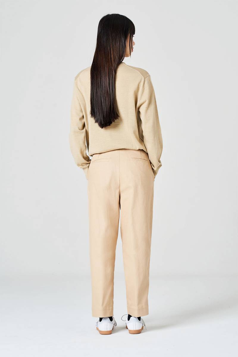 White Sand Pantalone Gamba Dritta In Bull Denim Di Cotone