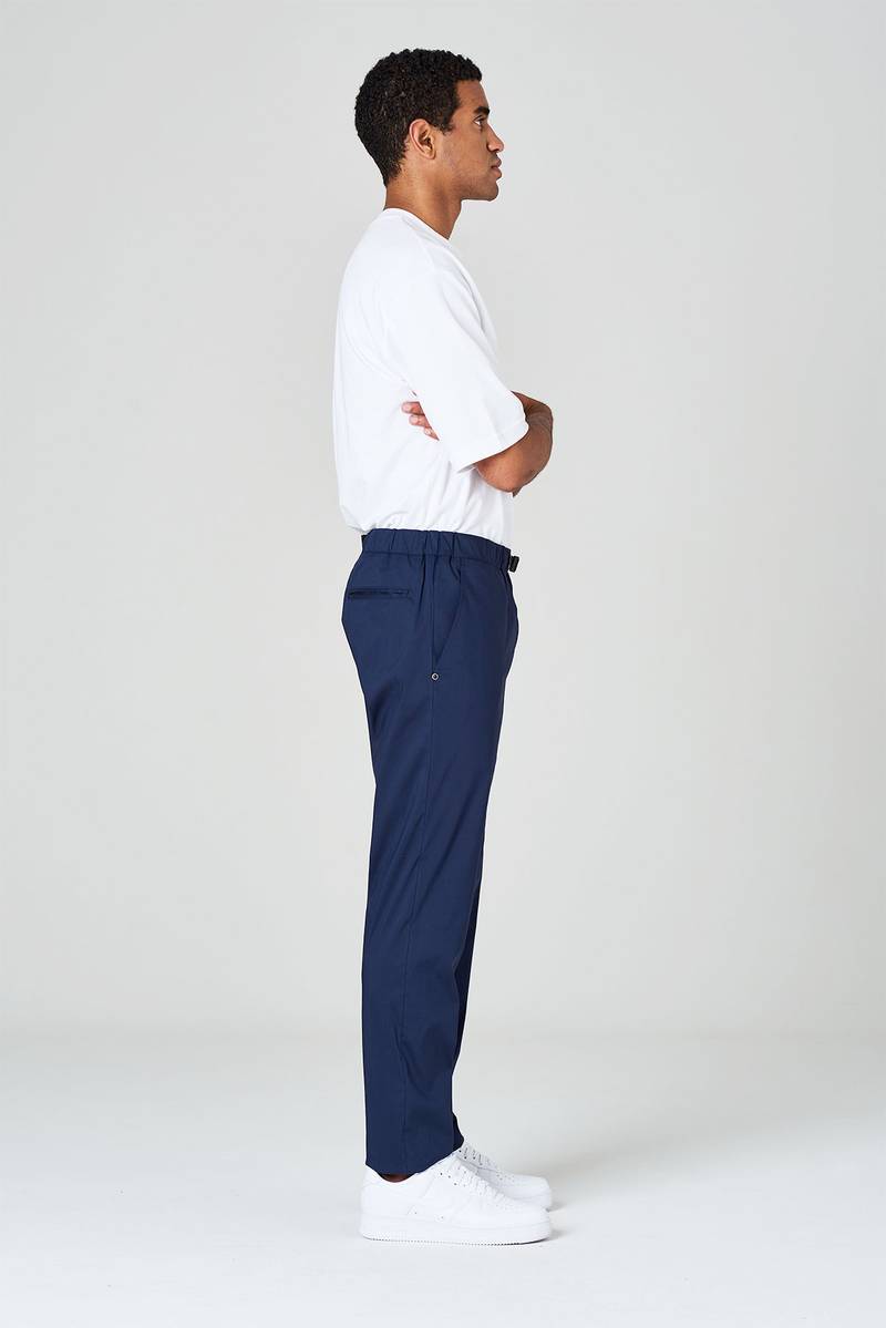 White Sand Pantaloni In Tela Paracadute Elasticizzata Con Vita Elasticizzata