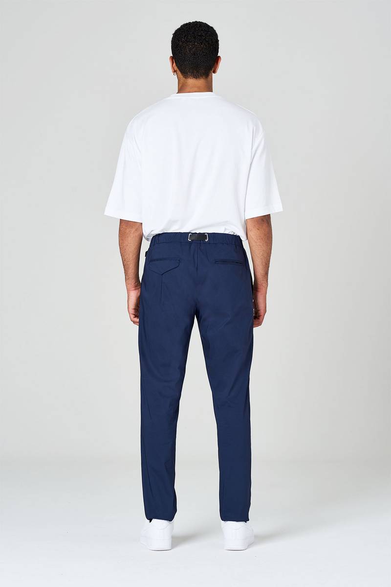 White Sand Pantaloni In Tela Paracadute Elasticizzata Con Vita Elasticizzata