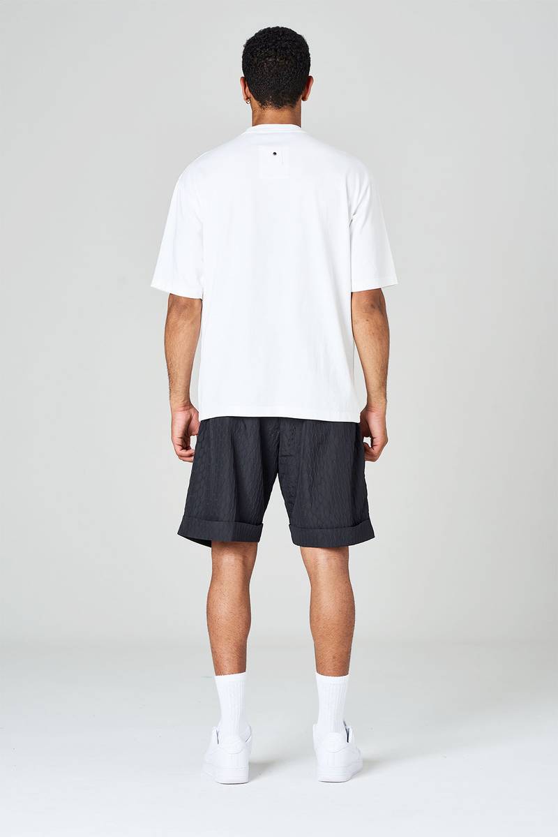 White Sand T-shirt Girocollo In Jersey Di Cotone Tinto In Capo