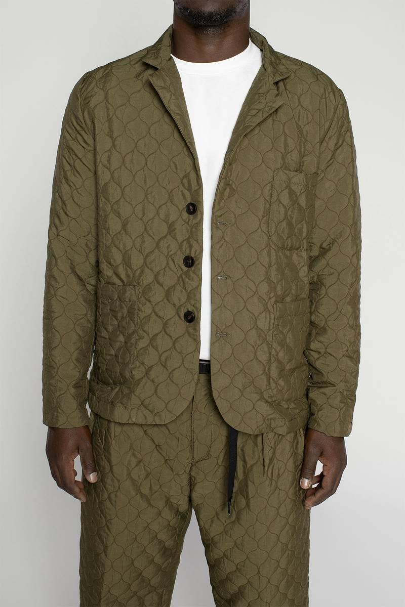 White Sand Blazer In Tessuto Trapuntato