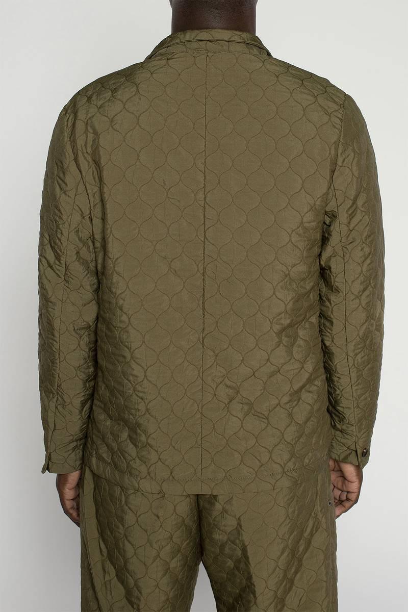 White Sand Blazer In Tessuto Trapuntato