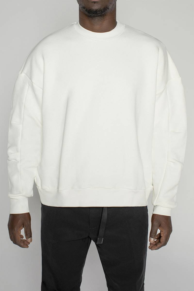 White Sand Felpa Jersey Di Cotone