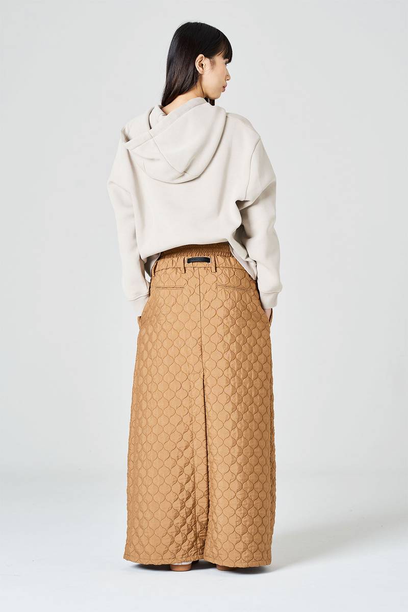 White Sand Gonna Lunga In Tessuto Trapuntato